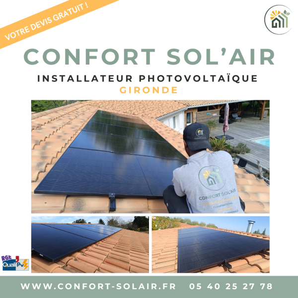 Demande de devis pour installation de panneaux photovoltaïques à Villenave d'Ornon (33140) et en Gironde  