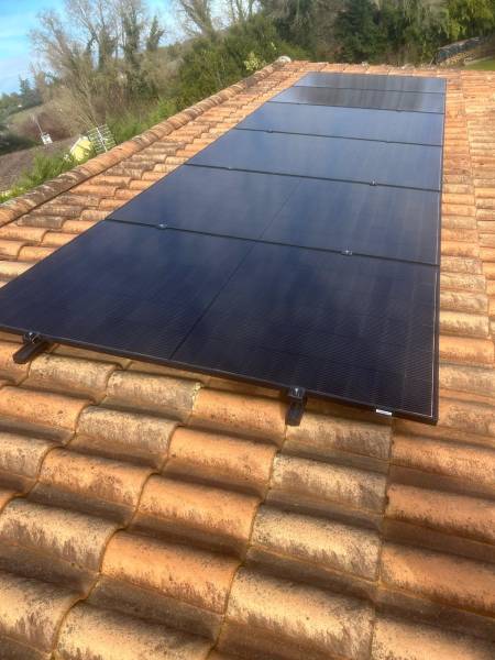 Panneaux photovoltaïques DMEGC à Landiras au Sud Gironde 