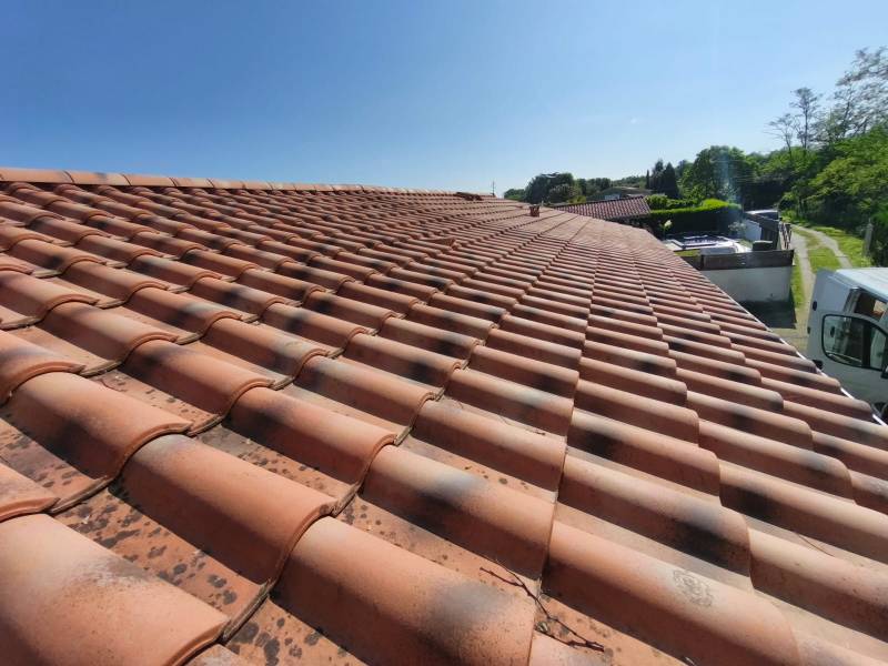 Toiture avant installation des panneaux photovoltaïques à Villenave d'ornon en Gironde