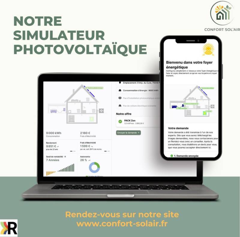 Simulateur en ligne pour estimation de projet de panneaux solaires photovoltaïques à Léognan et en Gironde